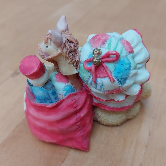 Cherished Teddies Ceramic Figure Carolyn"Wishing You All Good Things" 1993 - Picture 4 of 9